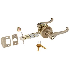 Dexter J54-LAS Single Cylinder Keyed Entry Leverset from The Lasalle Series, Antique Brass