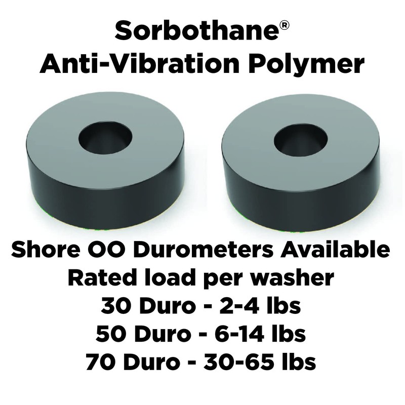 Isolate It: Sorbothane Vibration Isolation Washer 50 Duro (0.5" ID
