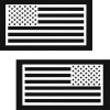 ShootingTargets7 American Flag Magnets Car Truck Black White Set USA