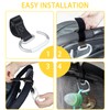 Koprek 2-Pack Heavy Duty Pram Hooks with Leather Strap –