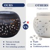Solar Table Lantern Outdoor Waterproof-Dancing Flickering Flame Solar Powered LED
