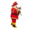 Kurt Adler 11-Inch Fabriché Fireman Santa with Wreath and Hose