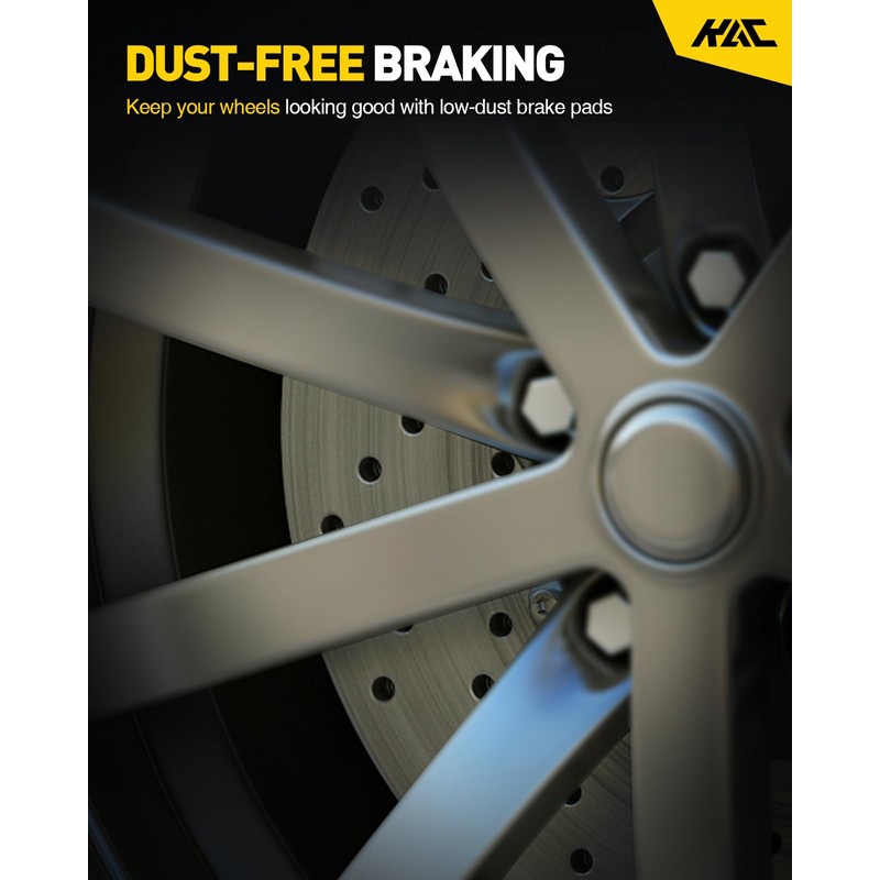 KAC - Premium Ceramic Front Brake Pads for Toyota 2001-2009