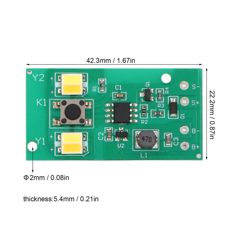Solar Light Control Panel, 1.2V 2 Set Solar Light Controller