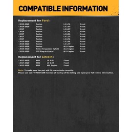 KAC - Premium Ceramic Front Brake Pads for Ford 2013-2016 Fusion, Ford 2017-2020 Fusion 2.0L, Ford 2017 2019-2020 Fusion 1.5T, Ford 2017 2019-2020 Fusion 2.5L,2013-2016 MKZ,2017 2019-2020 Fusion 2.0T