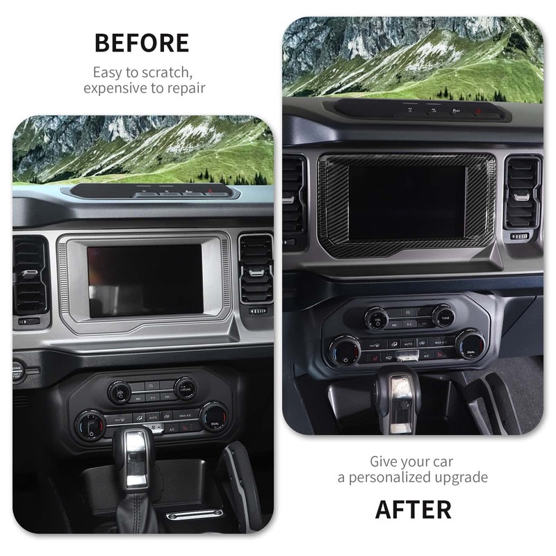 RAZPOY Navigation Panel Frame Cover for Bronco Accessories, Center Console