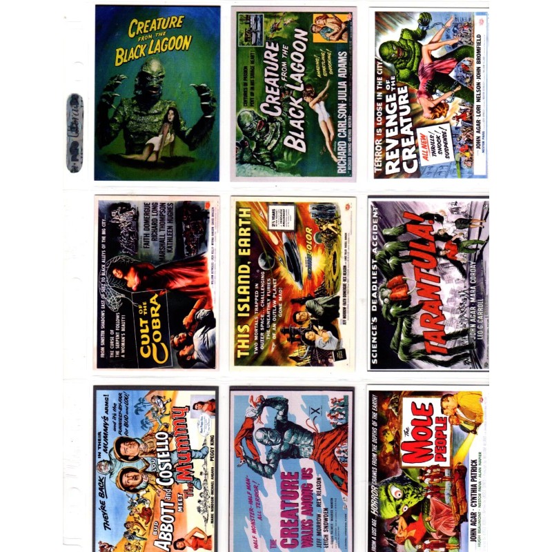 UNIVERSAL MONSTERS SET CUSTOM TRADING CARD 90 CARDS SET