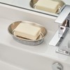 iDesign York Metal Soap Saver, Holder Tray for Bathroom Counter,