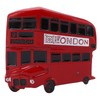 3Pcs Bus Fridge Magnet Red Bus Design Bright Colors Magnetic