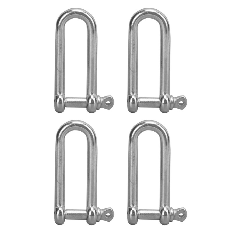 4pcs Stainless Steel U Type Shackle Lengthen U Sling Screws