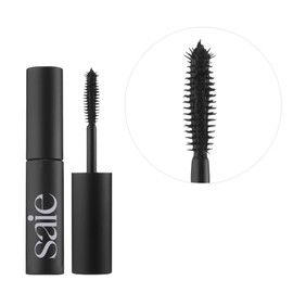 Saie Mini Mascara 101 - Buildable + Lash Lengthening Mascara for Volumized Lashes - Strengthening, Clean Mascara - Formulated with Nourishing Ingredients - Black (0.17 oz)