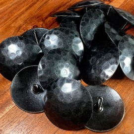 50 Pack- 1.25 Inch Iron Clavos Decorative Nails Screws Forged Hammered Door Nails Wood Furniture Upholstery Tacks Rustic Antique Forged Finish by Sidco Supply