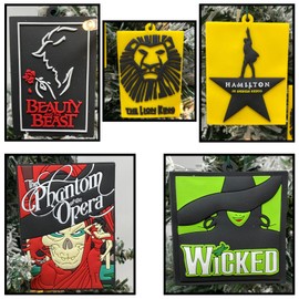 Iconic Broadway Christmas Ornament 5 Piece Set