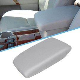 SecosAutoparts - Reposabrazos de tapa de consola de piel gris compatible con Toyota Highlander 2008 2009 2010 2011 2012 2013 reemplazar 58905-0E040-C0
