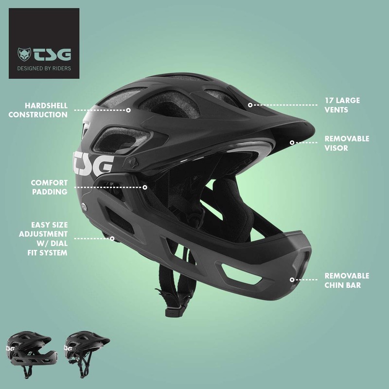TSG Enduro Seek FR MTB Helmet Black Size L/XL