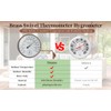 Dunuo 6-Inch Outdoor Thermometer with Humidity - Analog Temperature Gauge