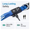 Tractive LED Light Up Dog Collar USB Rechargeable Waterproof (Blue),