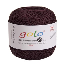 golo Knitting Yarn Crochet Yarn 20 for Cotton Crochet Yarn Thread Crochet (Red Chest)