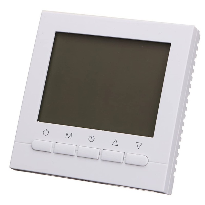 jojofuny Floor Heating Thermostat Programmable Thermostat Digital Control Large LCD