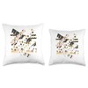 Joyful Washi Tape Throw Pillow