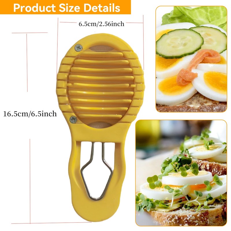 Aymorder 2 in 1 Egg Shell Peeler & Slicer, Multipurpose