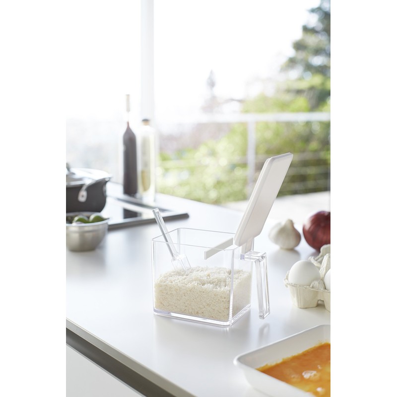 Yamazaki Industries 2889 Seasoning Stocker, Aqua L, White