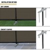 TANG 5'x12' Outdoor Privacy Fence Outdoor Divider Dog Fence with