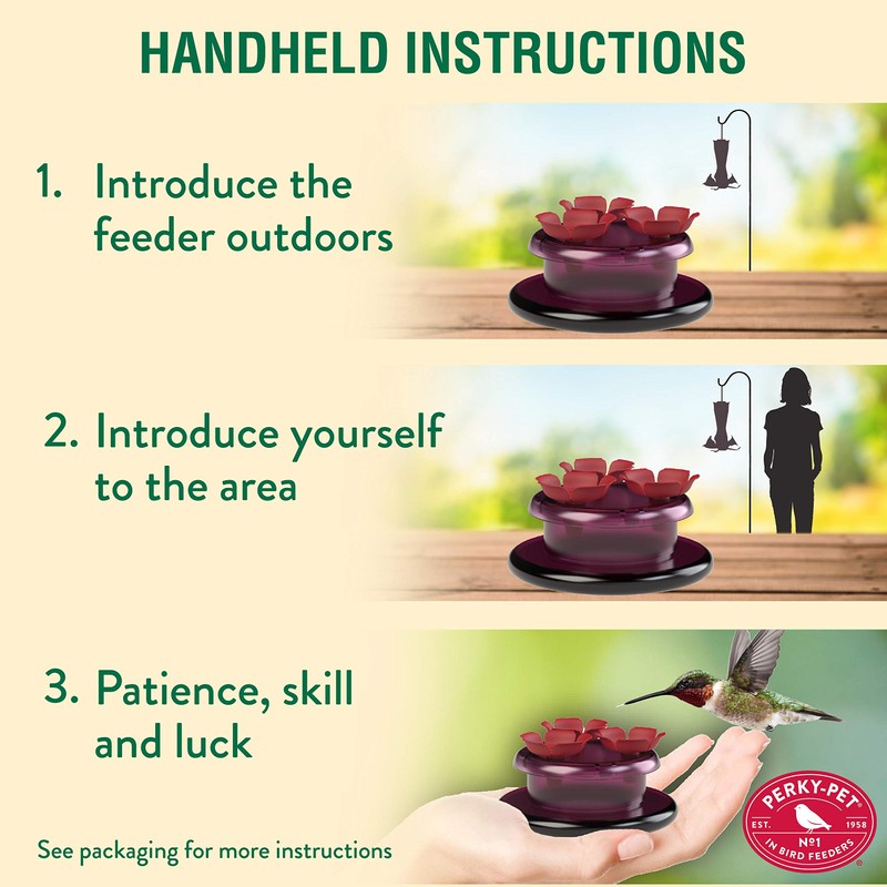 Perky-Pet 9100 Handheld & Tabletop Hummingbird Feeder
