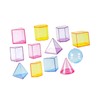 Dickly 12Pcs Geometric Shapes Pattern Blocks Learning Toys 3D Geometric