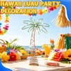 12" Metal Palm Coconut Summer Tree Topper Decor with LED
