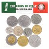 10 Mixed Italy Italian Coins Lira Lire Repubblica Italiana 1946-2001