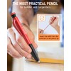 Nicpro 2 Pack Carpenter Pencil Set with Sharpener & Finger