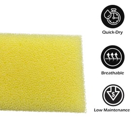 FoamRush 9" x 20" x 28" Water-Resistant Dry Fast Outdoor Upholstery Foam Sheet for Outdoor & Marine Furniture (Chair Cushion Foam for Patio Furniture, Boat Seat Cushion Replacement)