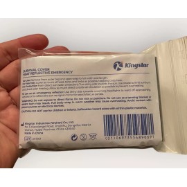 Kingstar Emergency Blanket Mylar Blankets Survival Cover Heat Reflective (4 Pack) NEW