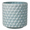 Bloomingville Stoneware Flower Pot with Polka Dots, Sky Blue