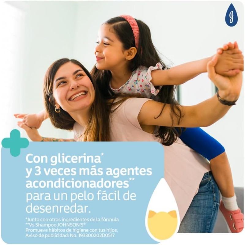 JOHNSONS Crema para Peinar Hidratación Intensa Infantil 200 ml