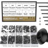 Kindroufly 562 Pieces Black M2.5 x 4/6 /8/10 /12/16 /20mm