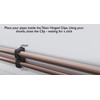 ROHANS Single 15mm HINGED Pipe Clips TS15 for PIPEWORK Black,