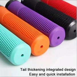 BUCKLOS Bike Handlebar Grips Ergonomic Single Lock-on Rubber Hand Grip, Mountain Bike MTB Anti-Slip Handle Grip for BMX/Cruiser Bike/Scooter