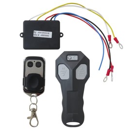 Premium Wireless Winch Remote Control Kit, Universal 150ft Recovery Handset Switch Receiver Kit with 2 Controller for Car Truck ATV SUV, 12V