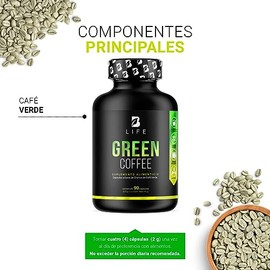 B Life Café Verde Puro 90 Cápsulas. Ingredientes naturales. Green Coffee.