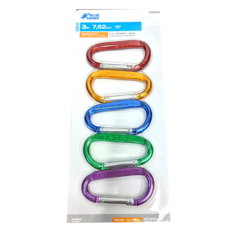 Blue Hawk Spring snap Links for Pets, Luggage, Camping, etc