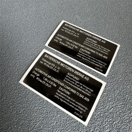 Car Stickers Warning Safe Driving Airbag Fasten Seat Belt Mirror SRS Decal Auto Motor Window Tail Triangle Appliques 2PCS (B 8x4.5cm 2PCS)