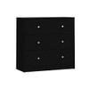 Atlin Designs Modern 3 Drawer Wooden Chest in Black