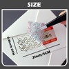 Barcode Security Labels Dumb Silver PET Warranty Void Sticker with