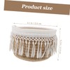 Alipis 1pc Multi-functional Cotton Thread Storage Basket Bohemian Style Organizer