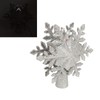 Silver Snowflake Christmas Tree Topper Lighted 3D PVC Christmas Tree