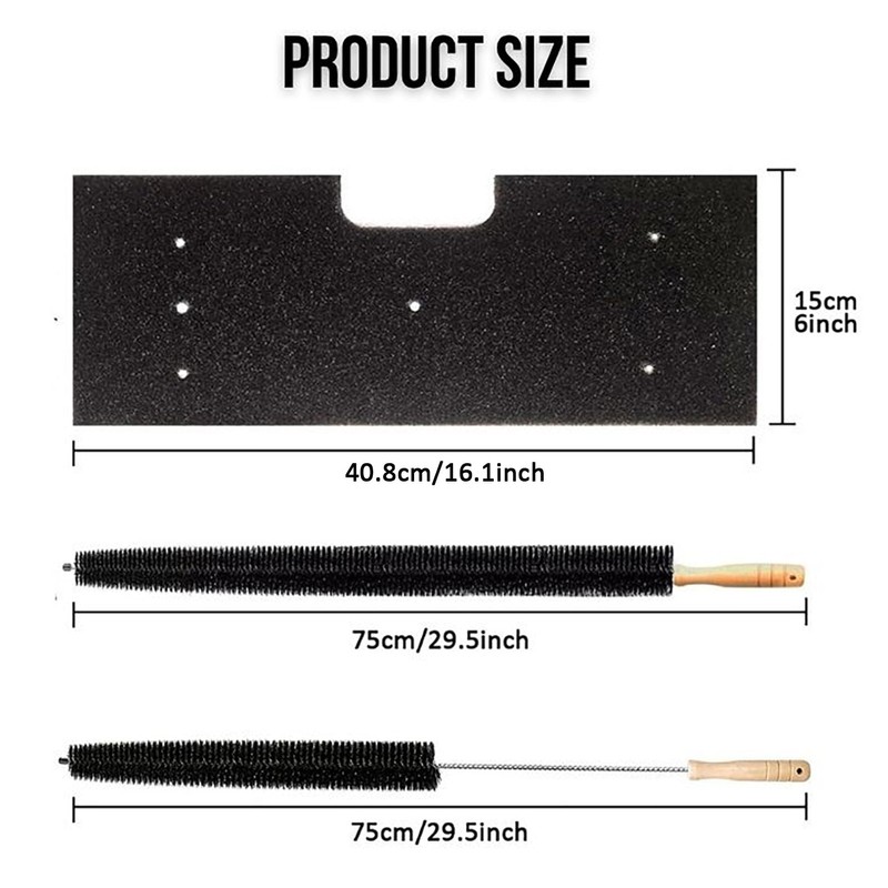 6 Pcs WH01X35719 Lint Filter Replacement with Dryer Vent Brush,
