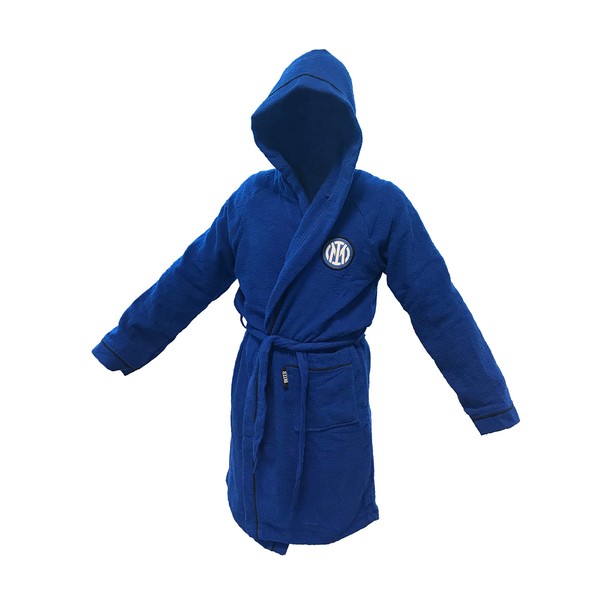 Inter, 100% Cotton Bath Robe with Crest - Space Saving