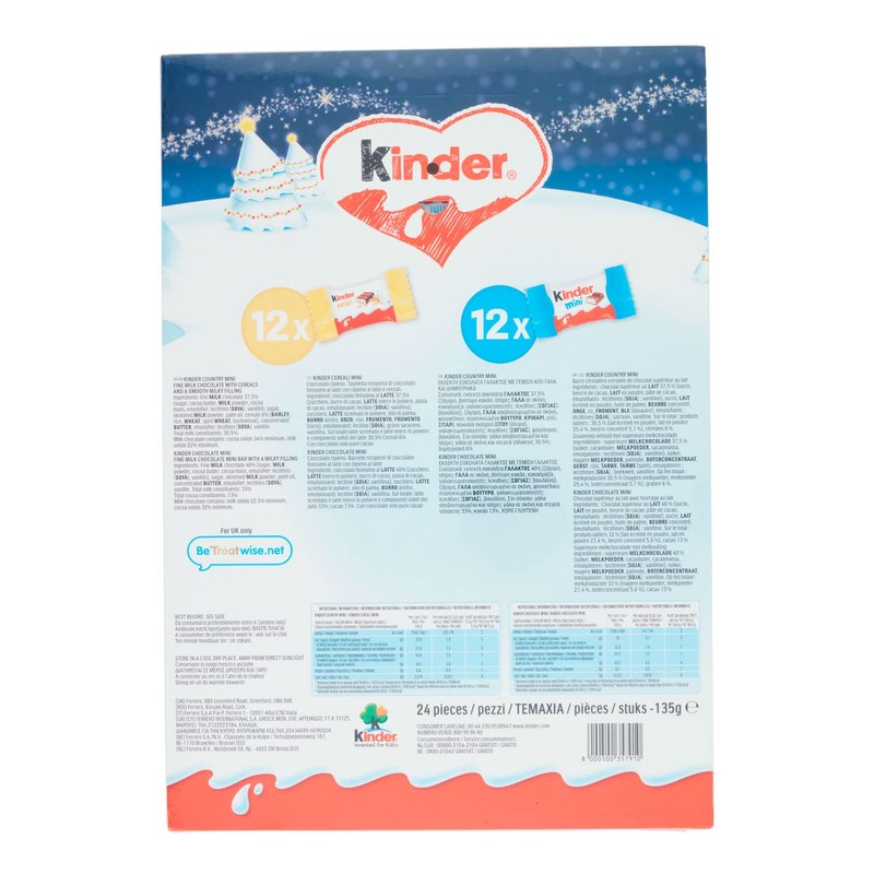 Kinder Mini Santa Advent Calendar 135g